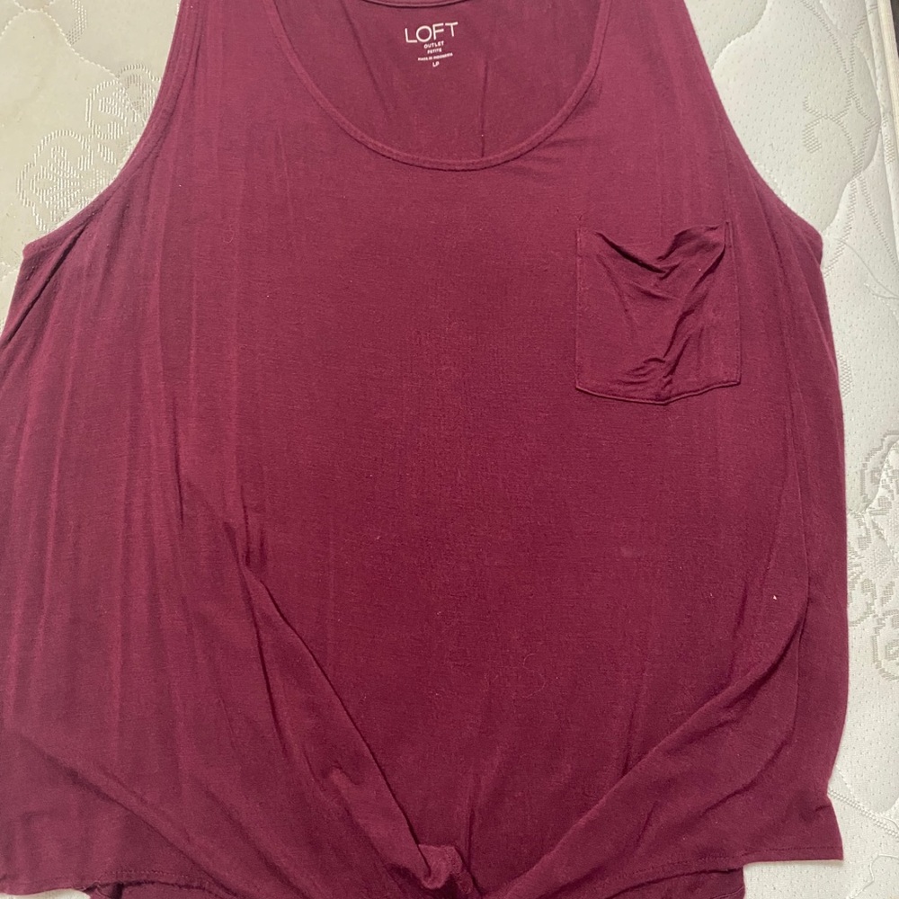 Burgundy tee